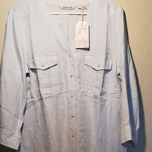 ORVIS NWT Linen Blouse - L